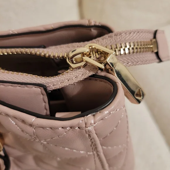 GUESS Pink Quilted Women's Bag - Picture 3 of 7